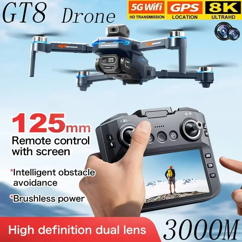 Drone Gt8 Rc - 4.3인치 화면 GT8 드론 장애물 회피