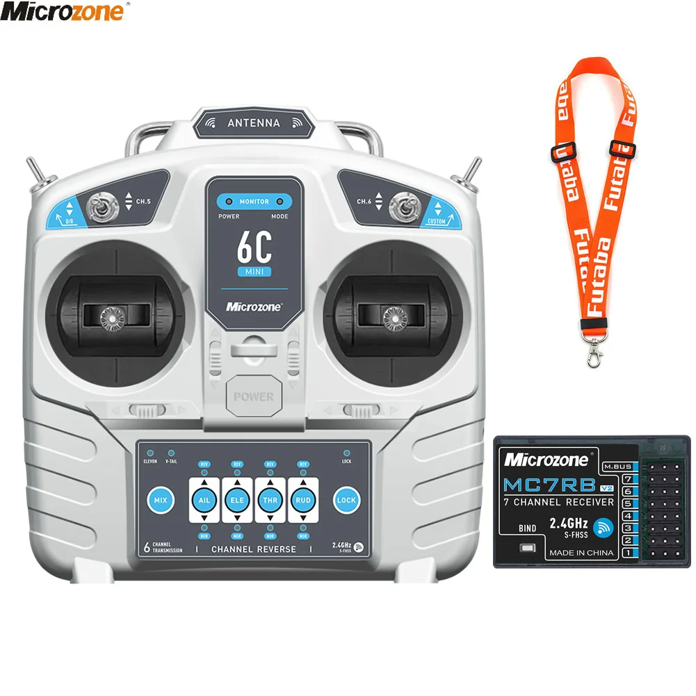 Drone Rc Kit - MicroZone MC6C 미니 V2 컨트롤러 송신기,