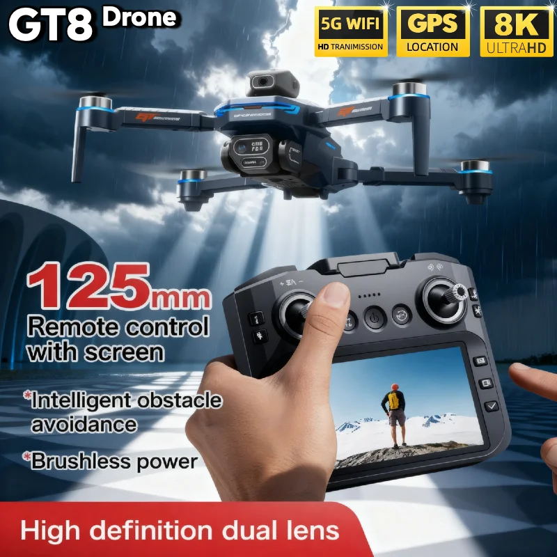 핫 세일 LSRC GT8 드론 4K 프로페셔널 듀얼 카 - Drone Gt8 Rc 리뷰 및 가격