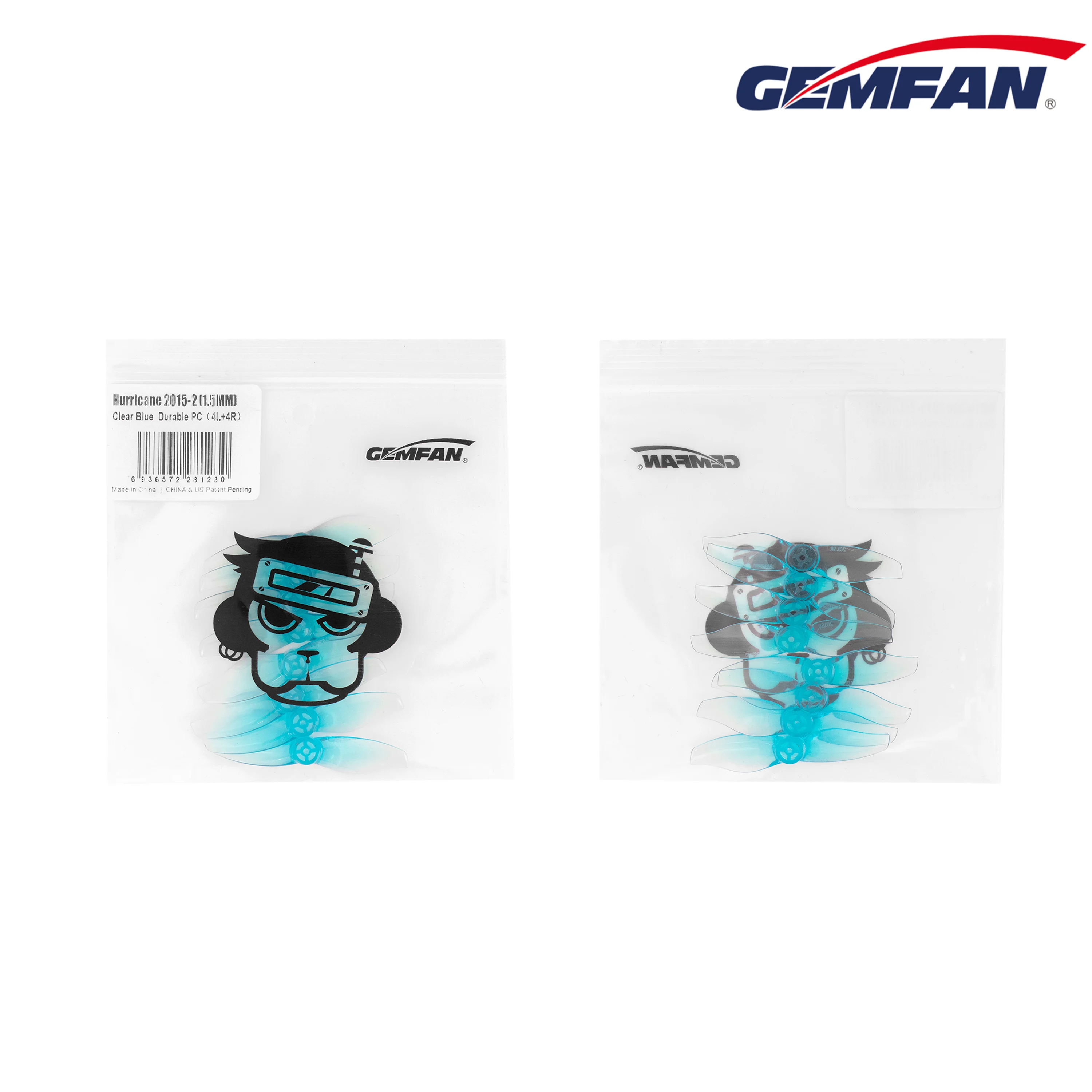 새로운 4쌍 GEMFAN 2015 허리케인 2X1.5  - Drone Rc2 리뷰 및 가격