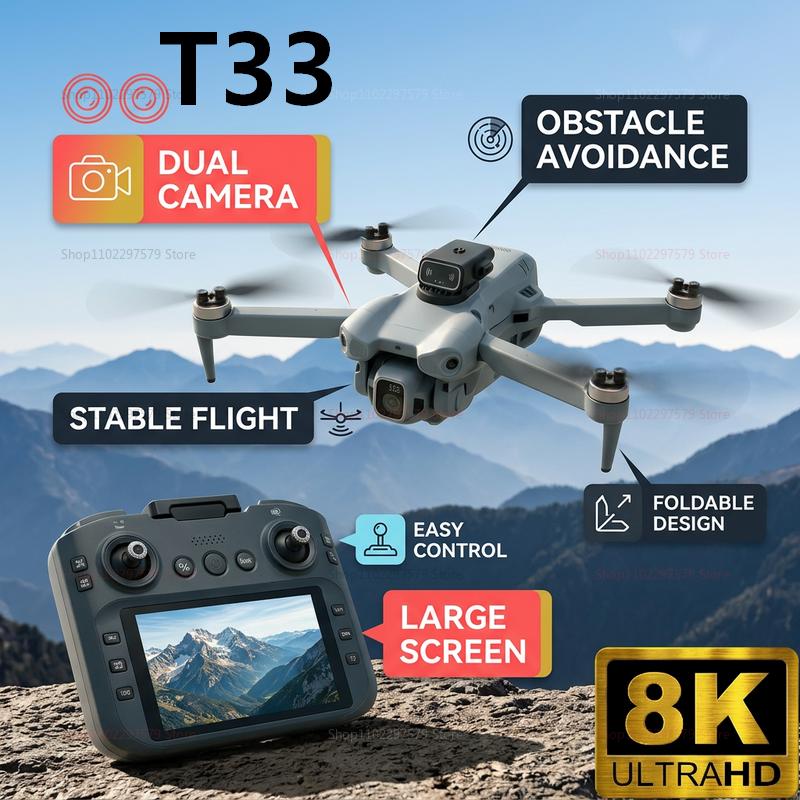 2026 신형 T33 RC 드론 8K 카메라 4포인트  - Drone Rc Foldable 리뷰 및 가격
