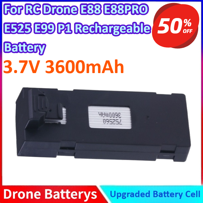 3.7V 3600mAh 새 리튬 이온 배터리 RC 드론 - Rc Drone E88 리뷰 및 가격