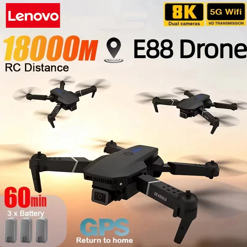 레노버 신형 E88 프로 WIFI FPV 드론 광각 H - Rc Drone E88 리뷰 및 가격